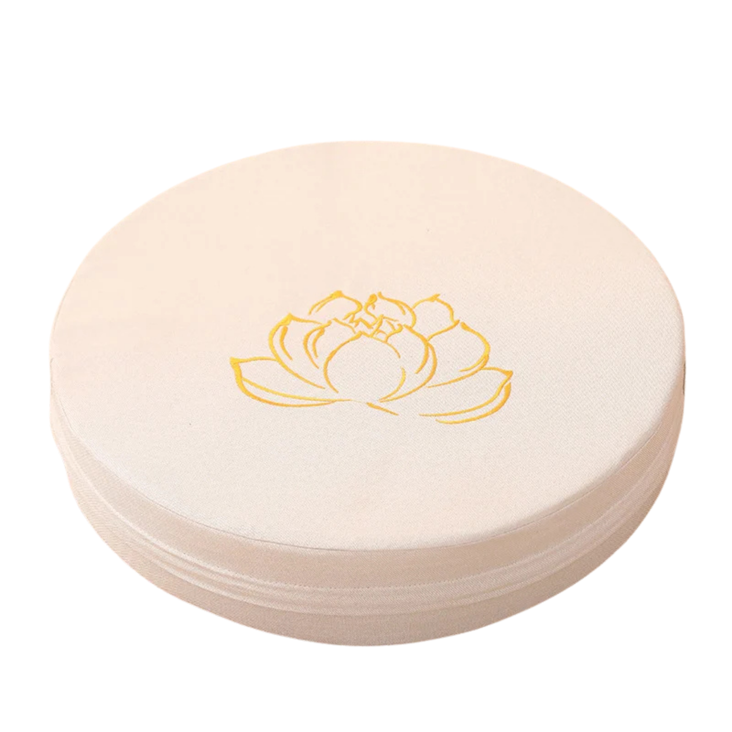 Round Linen Meditation Cushion – Yoga Floor Pillow