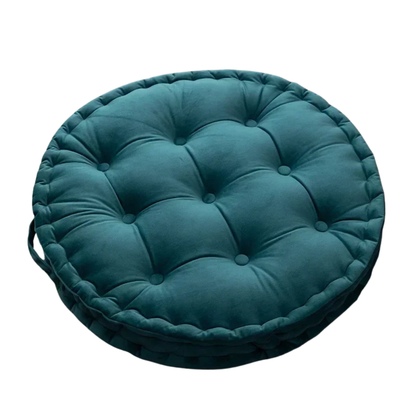 Nordic Velvet Round Floor Cushion – Thick Meditation & Sofa Seat Pad
