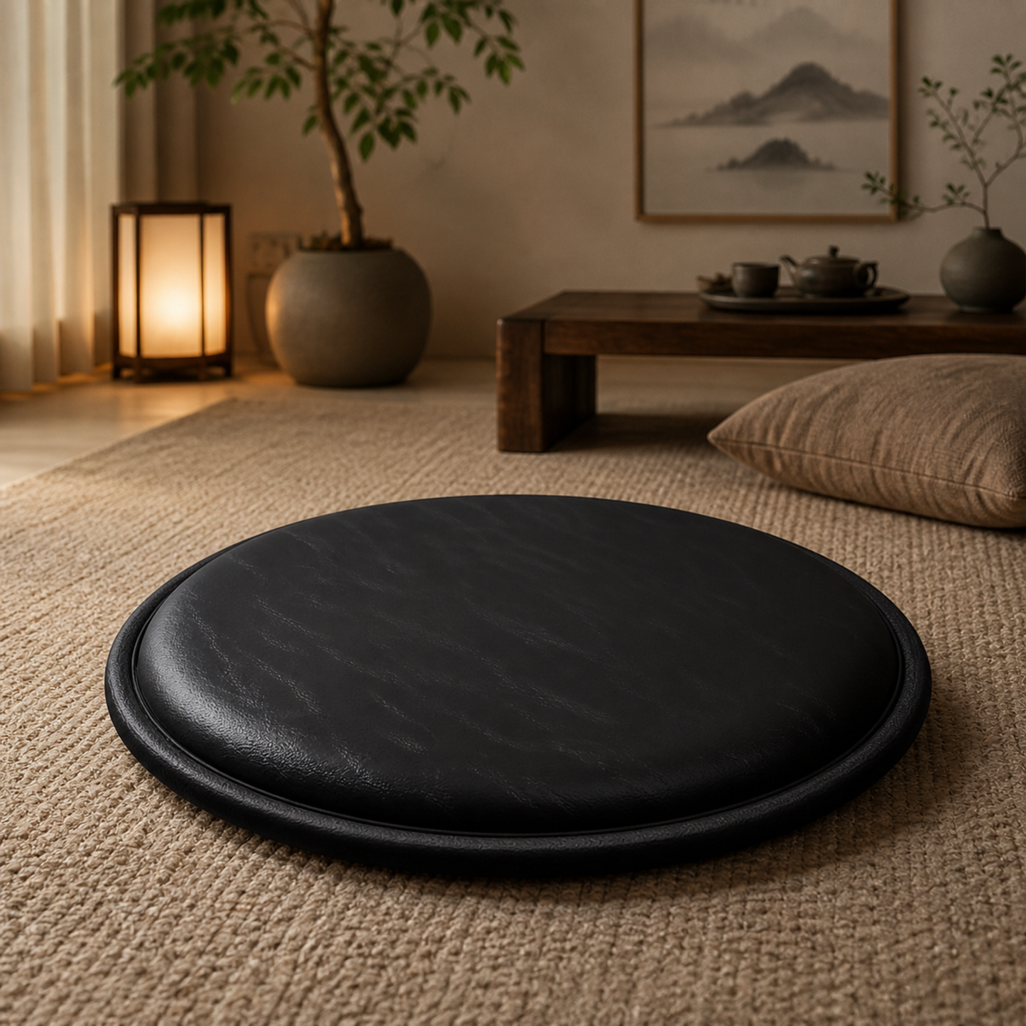 Round Zafu Floor Cushion - Waterproof Seat Pad
