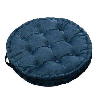 Nordic Velvet Round Floor Cushion – Thick Meditation & Sofa Seat Pad
