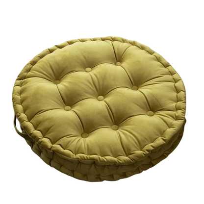 Nordic Velvet Round Floor Cushion – Thick Meditation & Sofa Seat Pad