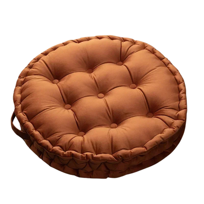 Nordic Velvet Round Floor Cushion – Thick Meditation & Sofa Seat Pad