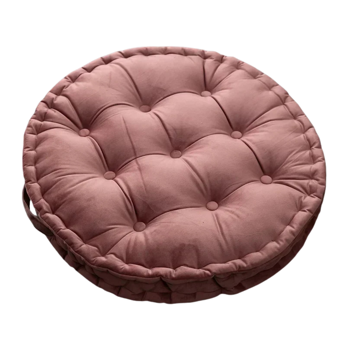 Nordic Velvet Round Floor Cushion – Thick Meditation & Sofa Seat Pad — Dollop floor cushion, photographed on white background