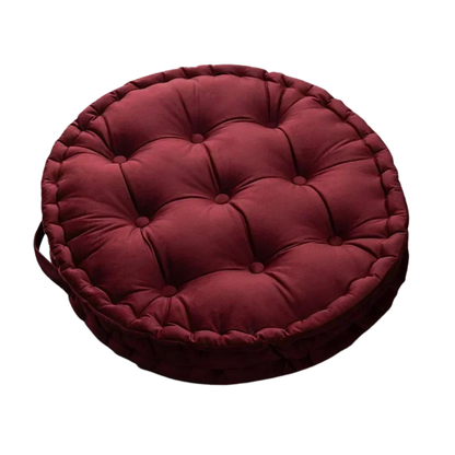 Nordic Velvet Round Floor Cushion – Thick Meditation & Sofa Seat Pad