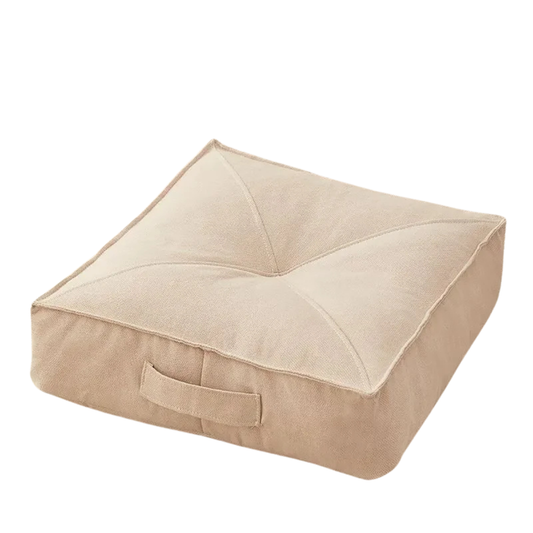 Tatami Floor Cushion – Thick Meditation & Yoga Seat Pad — Dollop floor cushion, photographed on white background