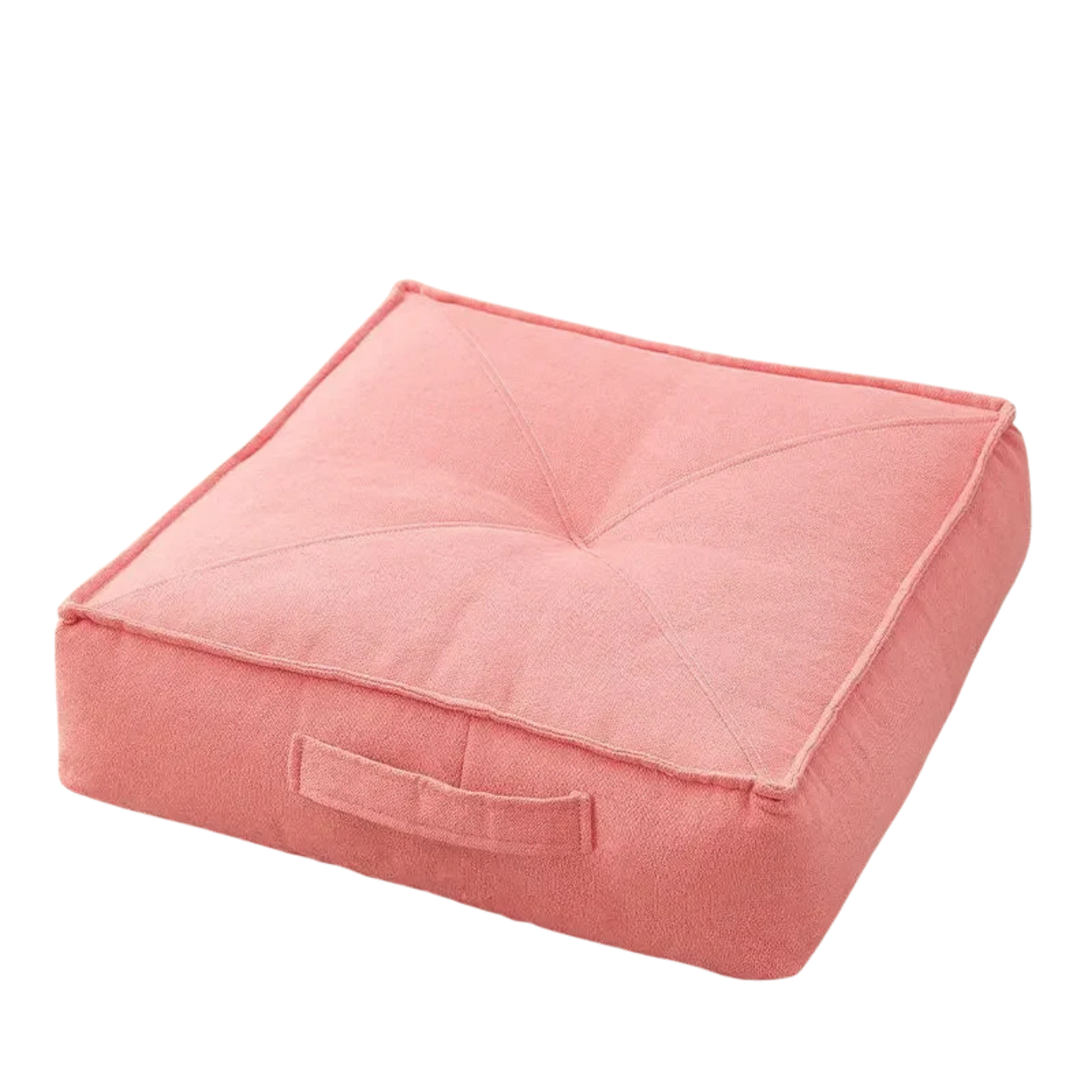Pink cushion on a white background