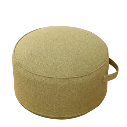 Round Linen Floor Cushion