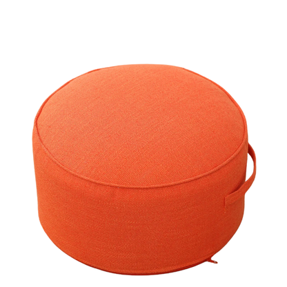 Round Linen Floor Cushion
