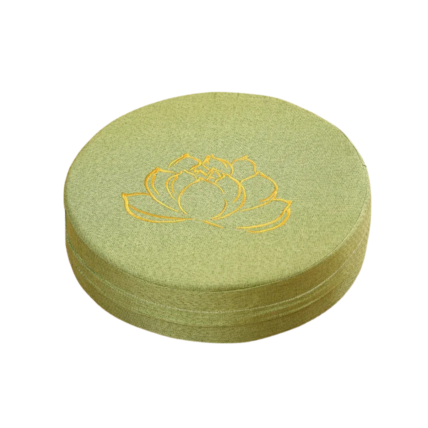 Round Linen Meditation Cushion – Yoga Floor Pillow