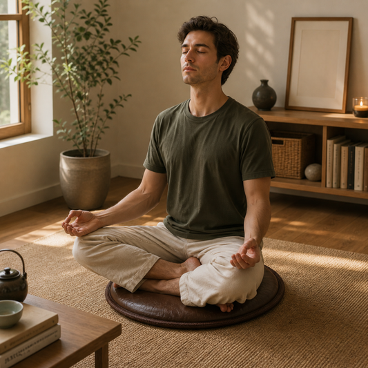 Round Zafu Floor Cushion - Waterproof Seat Pad